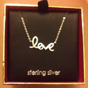 Juicy couture sterling silver love necklace
