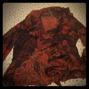 Ralph Lauren XL silk dress shirt.