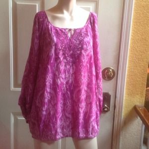 Lane Bryant lilac long sleeves blouse Lane Bryant lilac long sleeves blouse