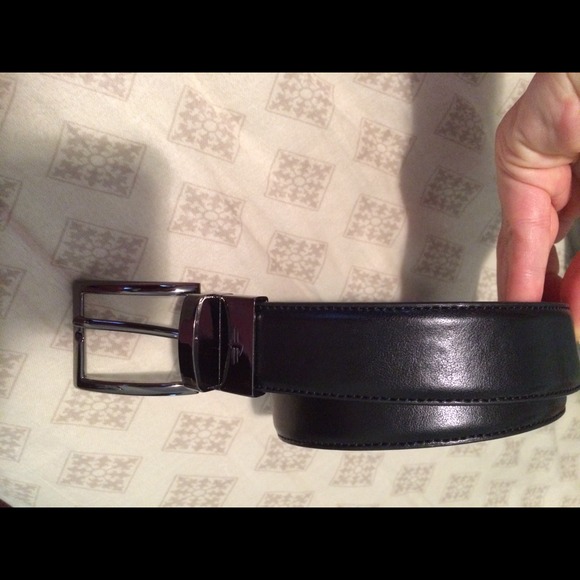 Double sided black/brown genuine leather belt - Picture 1 of 4