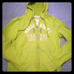 Green hollister hoodie
