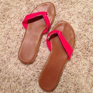 Red Flip Flops