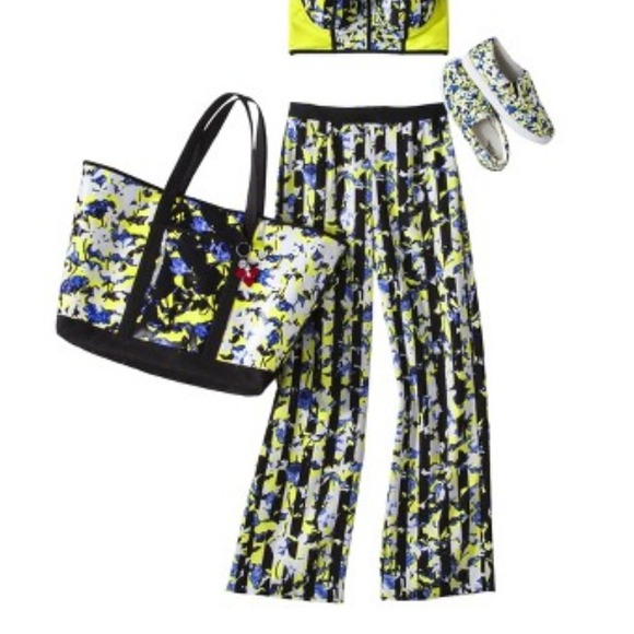 Peter Pilotto Green Floral Palazzo Pants - Picture 3 of 3