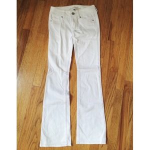 AEO White Boot Cut Jeans