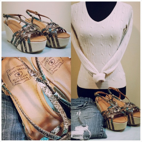 NWB Lucky Brand "Stacey" Wedges