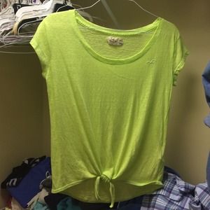 Lime Green Hollister Top