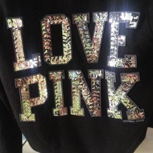 Victorias secret black fur jacket
