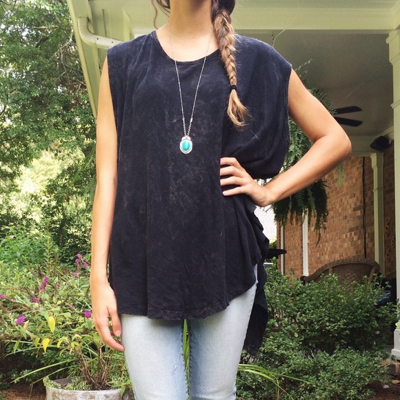 Free People Grey Shirt
