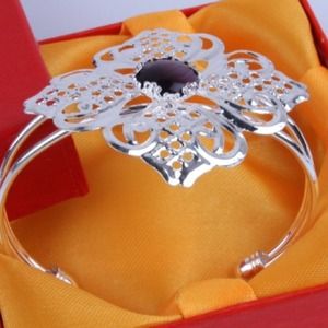 925 Sterling Silver light delicate cuff bracelet