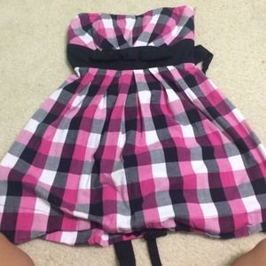 A strapless dress 💕😀