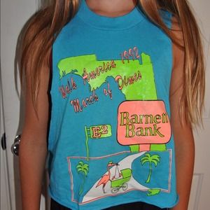 Blue crop top