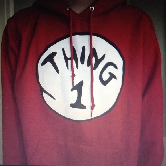 Jerzees Sweaters - Jerzees: Medium Dr. Suess Thing 1 Sweatshirt