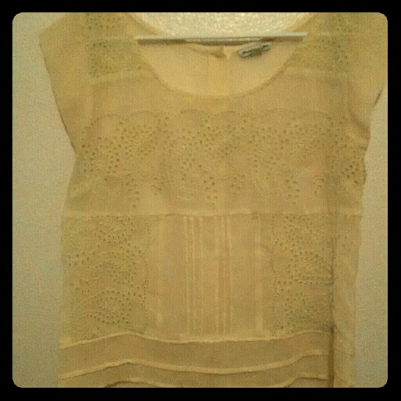 Sheer yellow blouse - Picture 1 of 1