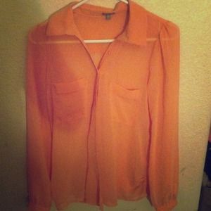 Sheer Coral Blouse