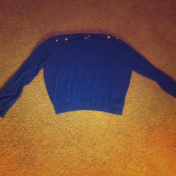 Navy blue crop top