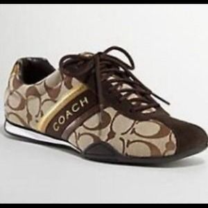 💖Sale💖Coach Brown tennis shoes. New with box.