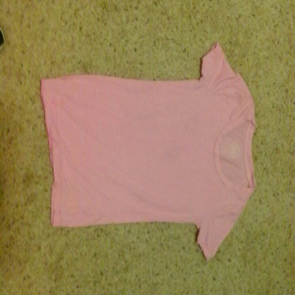 Pink t shirt swoop neck