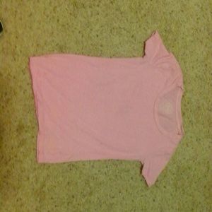 Pink t shirt swoop neck