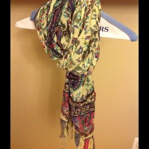 Long floral scarf. Extra50% off