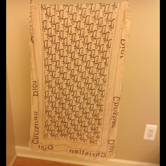 Beige and brown Dior scarf.extra50% off today