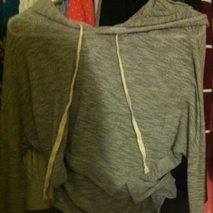 Crop Sheer Hoodie