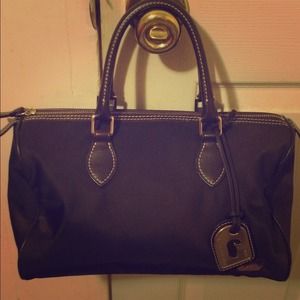 D & B nylon satchel
