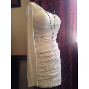 White, one shoulder XXI dress
