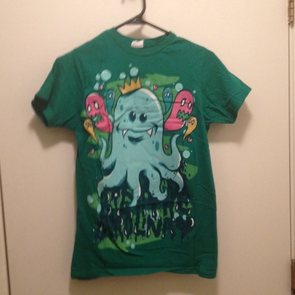Breathe Carolina Green Octopus Ghost Band Tee