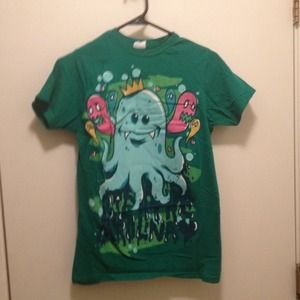 Breathe Carolina Green Octopus Ghost Band Tee