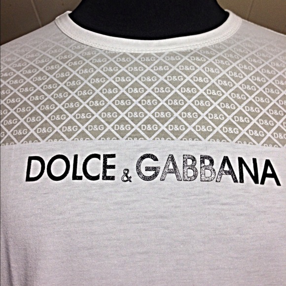 Dolce & Gabbana D&G T-Shirt White/Silver XL