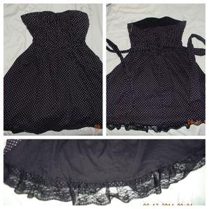 strapless Black dress