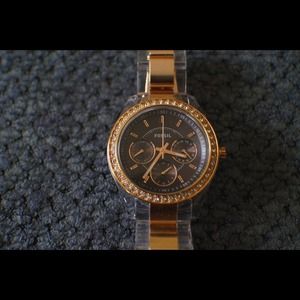 Rose gold Stella Fossil watch!