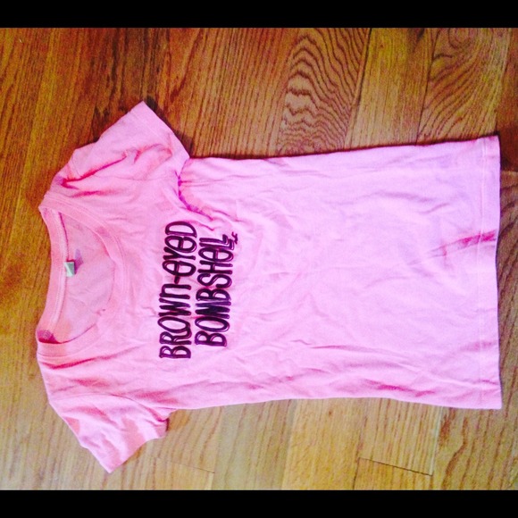 Pink Brown Eyed Bombshell Shirt Hollister