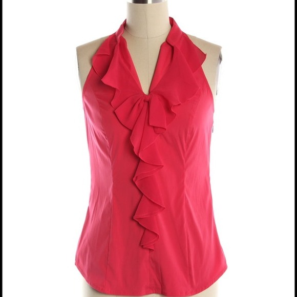 Express elite stretch hot pink bow tank - Picture 1 of 4