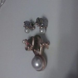 Elephant Pin with Elephant earrings!