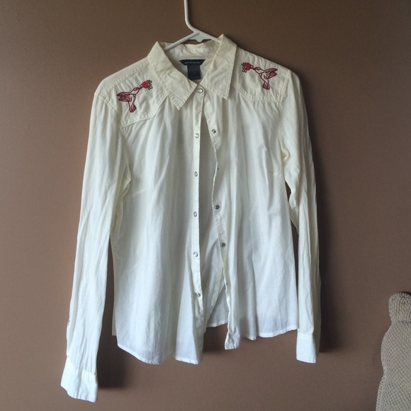 Moda International M Blouse with Embroidery