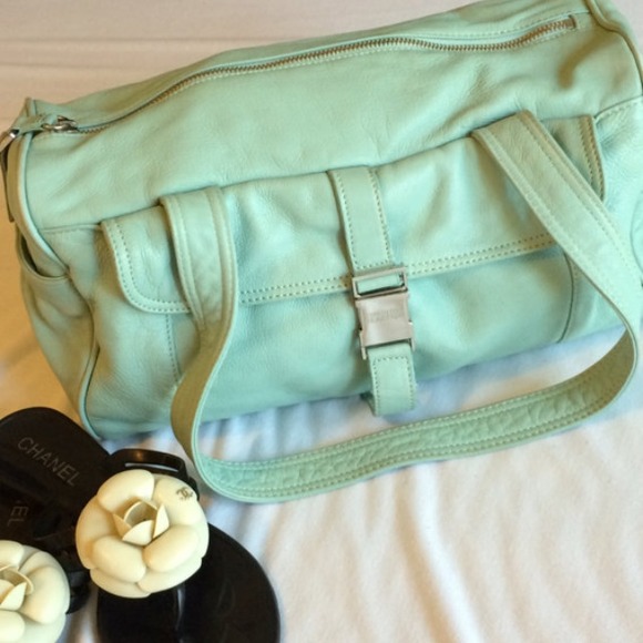 Kenneth Cole Mint buckle shoulder bag