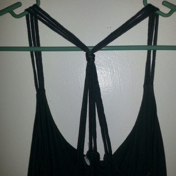 Cropped Grey Ruffled Top - Picture 3 of 3