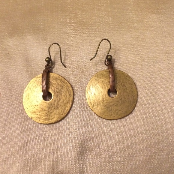 Copper/brass earrings