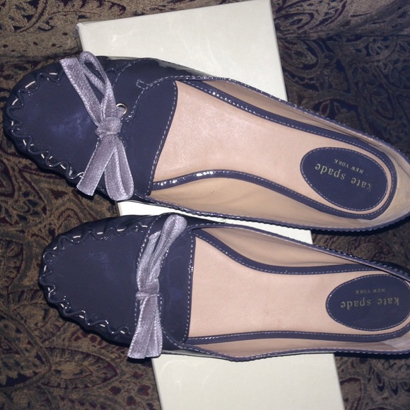 Kate spade flats _ gray moccasins🎈🎈🎈