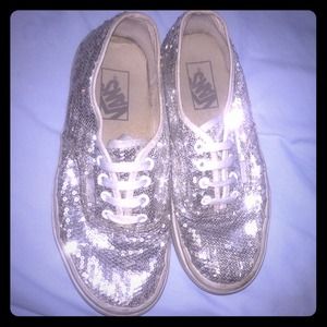 women's sparkly Vans