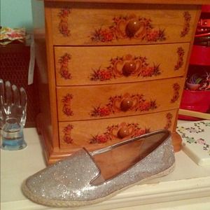 Silver/sparkly shoes