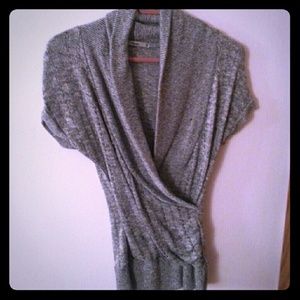 *traded*Grey Knit Crisscross Top