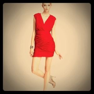 Madison Marcus day dress - color: green 100% silk