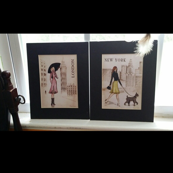 Newyork and London artwork posters