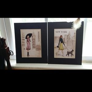 Newyork and London artwork posters