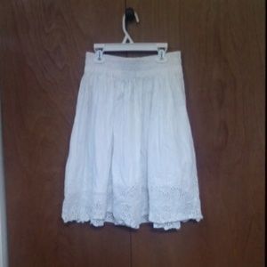 White skirt