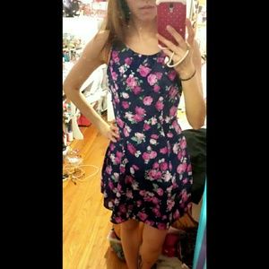 Floral dress - navy