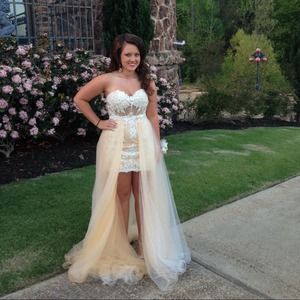 Angela & Alison dress with detachable train