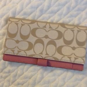 Coach checkbook holder